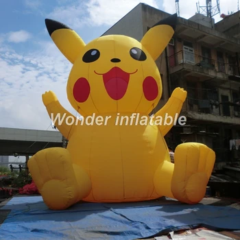 

2017 Hot sale 6m giant inflatable pikachu inflatable pokemon for advertising