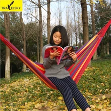 Travel Accessories Portable Hammocks Canvas Indoor Foldable Adult Hanging Bed Parachute Hammock 1pcs Free Shipping