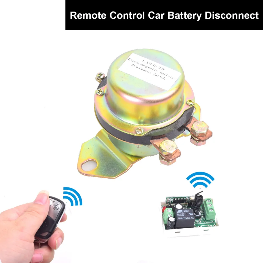DC 12V Automobile Car font b Battery b font Switch Disconnect Remote Kit Terminal Master Kill