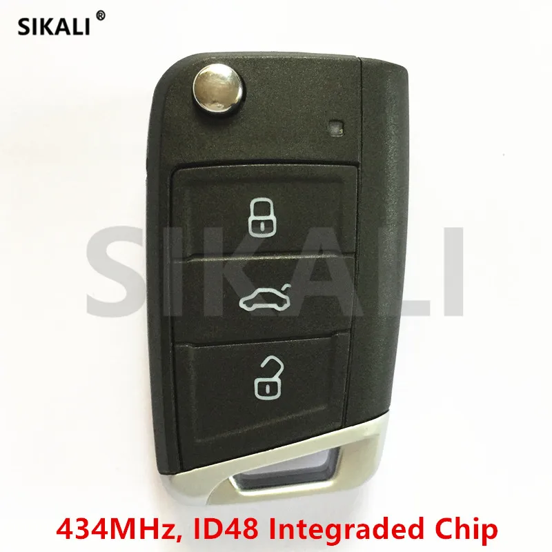 

SIKALI Car Remote Key Suit for SEAT Ibiza Leon Toledo 434MHz with ID48 Chip without Keyless-Go