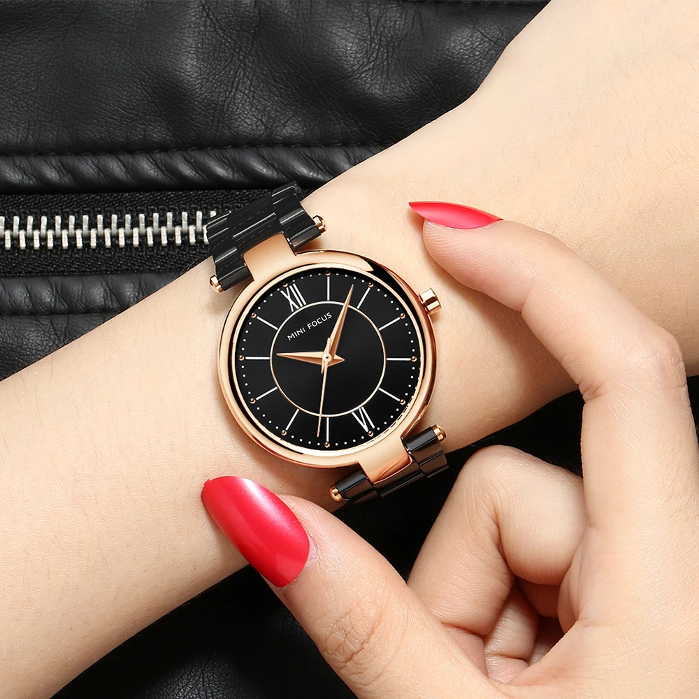 Наручные часы MINIFOCUS, женские модные кварцевые часы из нержавеющей стали, часы-браслет, роскошные женские часы, женские часы