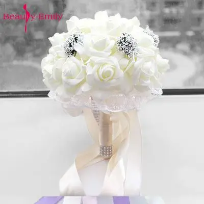 Красота Emily Свадьба невесты с цветами свадебные аксессуары, букеты