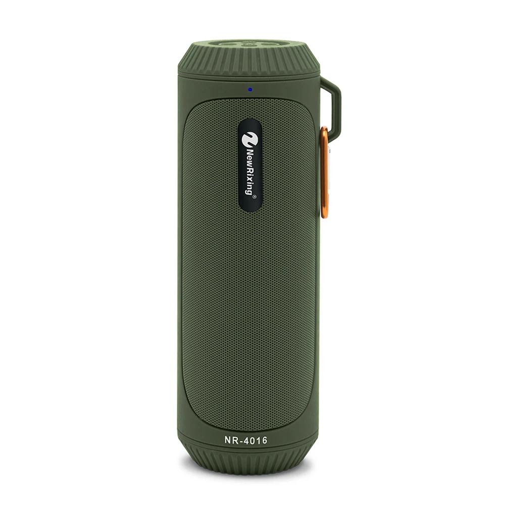 

Waterproof Portable Bluetooth Speaker Wireless with FM Radio HiFi Enhanced Bass Superior Sound Flash Light TF Card Built-in Mic