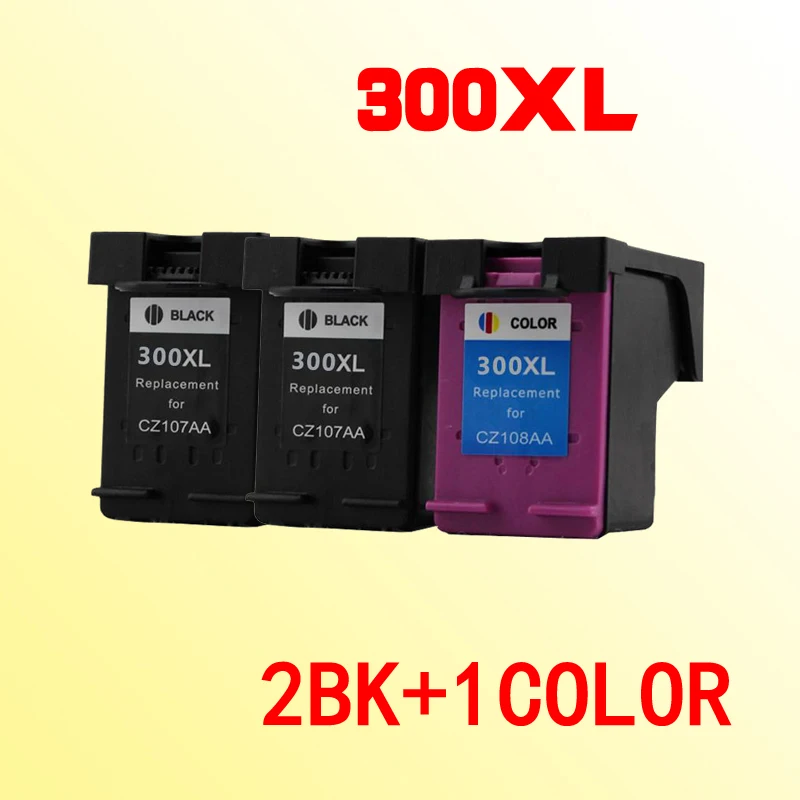 3x ink cartridges for hp300 for hp 300 300xl F2483 F2488 F2492 F2493 F4200 F4210 F4213