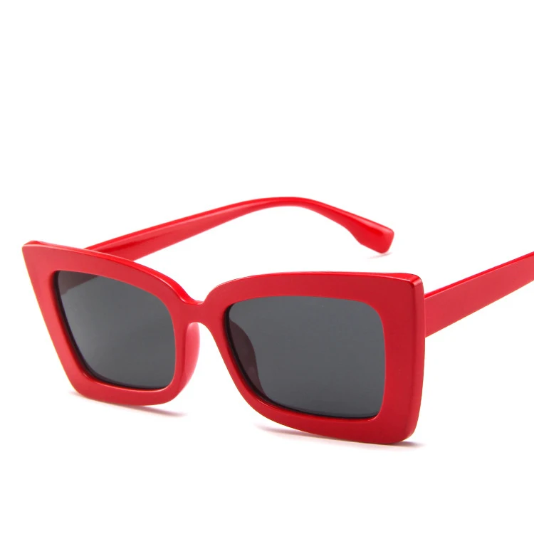 Yoovos винтажные пластмассовые Солнцезащитные очки женские квадратные брендовые дизайнерские солнцезащитные очки Классические женские очки для вождения Oculos De Sol - Цвет линз: RedGray