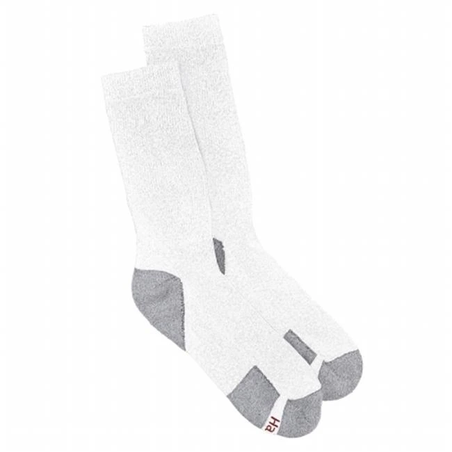 White mens ComfortBlend Crew Socks 6-Pack - Size 10-13