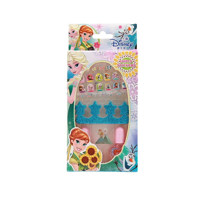 Disney Children's Makeup Toys Frozen Princess Sophia Cartoons DIY Girls Nail Polish Nail Stickers Gift Set toys Christmas gift Disney Children's Makeup Toys Frozen Princess Sophia Cartoons DIY Girls Nail Polish Nail Stickers Gift Set toys Christmas gift