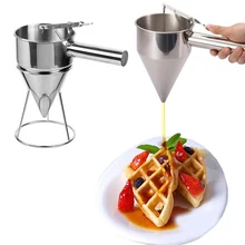 Нержавеющая сталь маленькие шарики осьминога делая воронку выпечка капкейков диспенсер с стойкой кухонная утварь Воронка инструменты