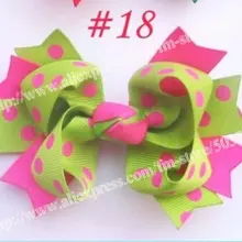 90 шт.,, новинка, 3,5 дюйма, два тона, изысканные банты для волос, аксессуары для волос для девочек, разные цвета