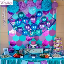 The little Mermaid Party Decoration Mermaid Birthday Party Decoration Kids Mermaid Party Supplies 1 Year Birthday Baby Shower the little mermaid são paulo