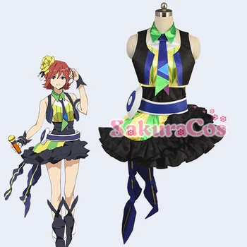 

MACROSS DELTA Mikumo Guynemer Cosplay Costume Halloween Clothing Custom Made Full Set Free Shipping A