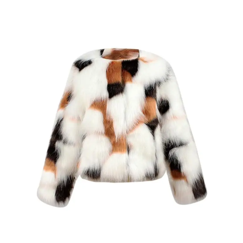 

KLV 2019 Hot Sale New Kids Baby Girls Autumn Winter Faux Fur Coat Girl Jacket Thick Warm Outwear Clothes children clothing