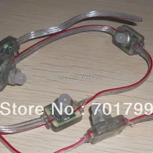 50 шт. DC5V WS2811 светодиодный пиксельный узел, с прозрачной провода; Размер: L26mm* W18mm* H22mm