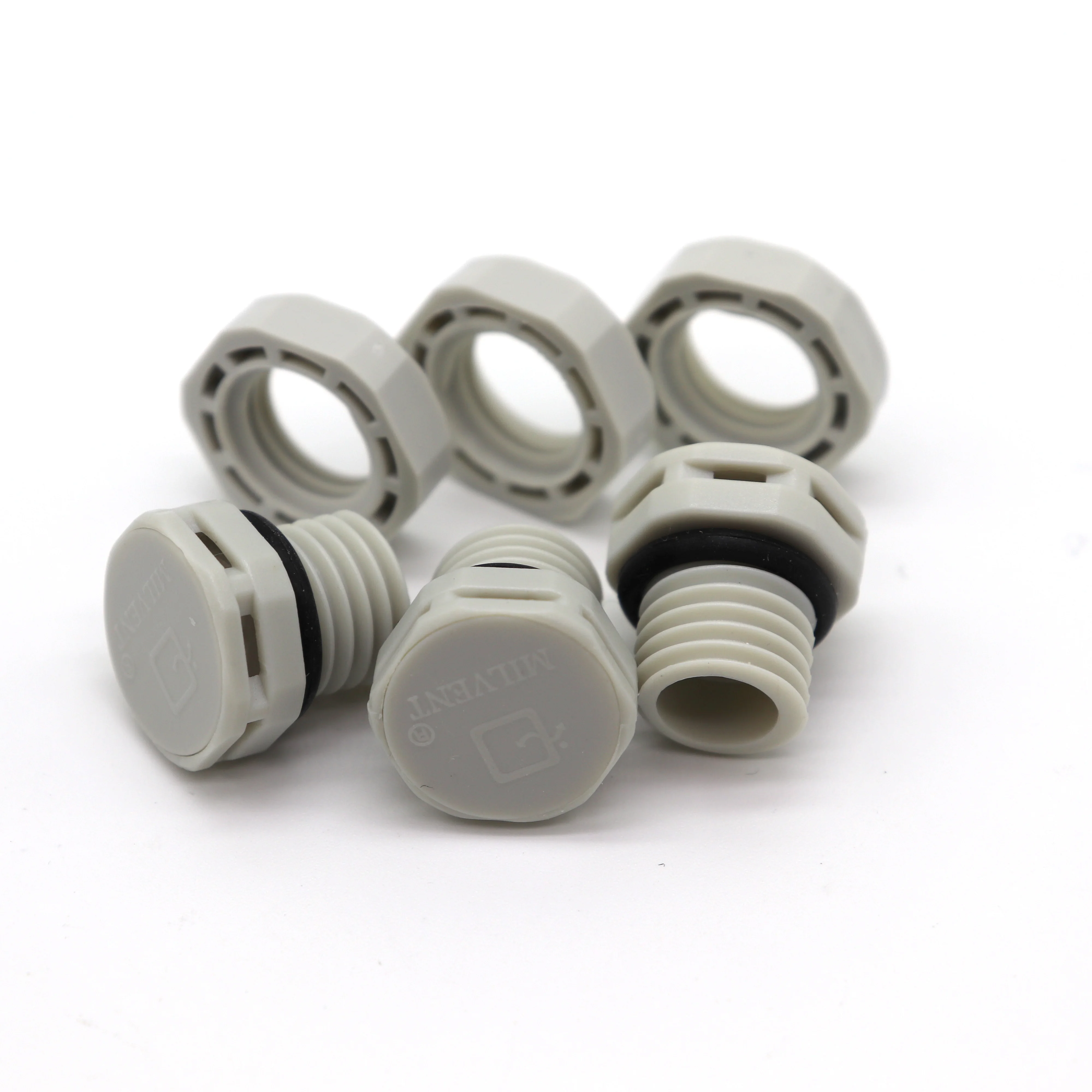 Solar Power Vent Air Permeable Hydrophobic IP 68 Plastic M12 Screw in