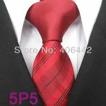 YIBEI Coachella Узкие галстуки дизайн темно-красный Узел контрастный Красный Черный Сетки шашки плед микрофибра галстук узкий галстук