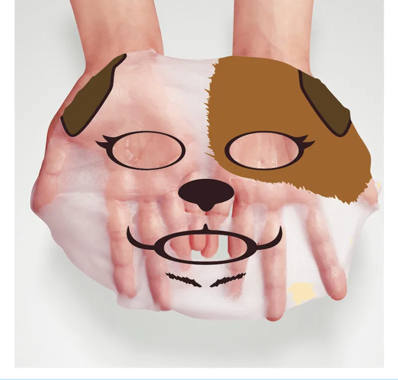 BIOAQUA уход за кожей четыре типа дополнительная увлажняющая маска для лица контроль масла Милые Маски для лица с изображением животных корейская косметика