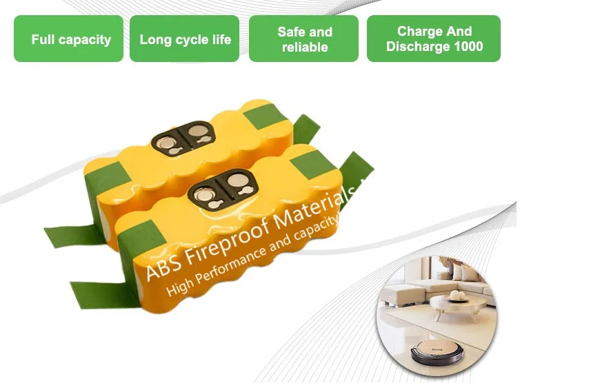 

New 14.4V 6000mAh Ni-MH Battery Replacement for iRobot Roomba 500, 600, 700, 800 Free Shipping