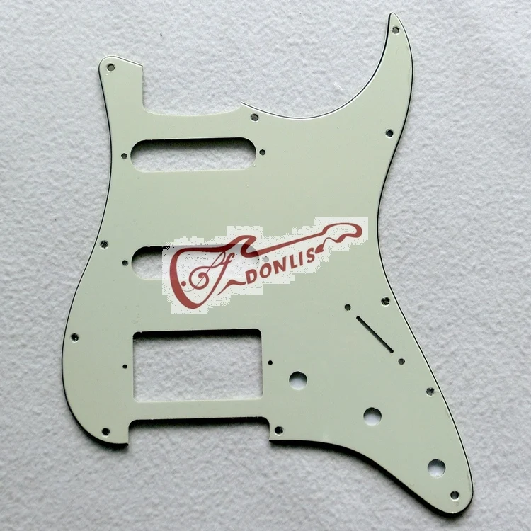 11 отверстий стандарт США 3ply SSS мятный зеленый ST Гитара pickguard мятный зеленый SSH гитарное защитное покрытие с винтами