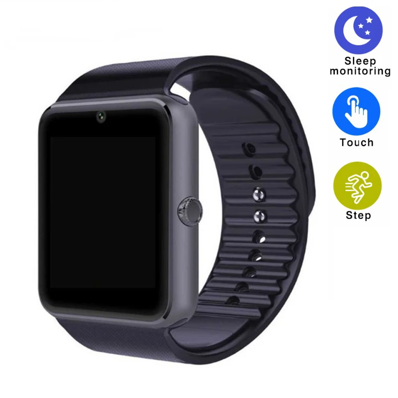 

GT08 Smart Watch Phone Bluetooth Smartwatch Android Sports Wristwatch Support SIM TF Camera Connectivity ISO Android SmartWatch