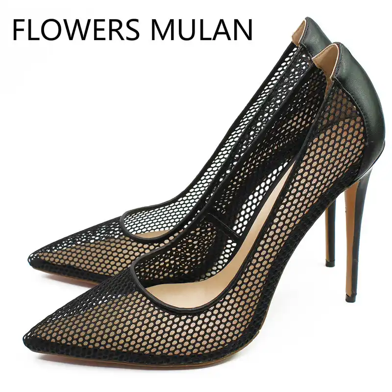 ladies black stiletto shoes