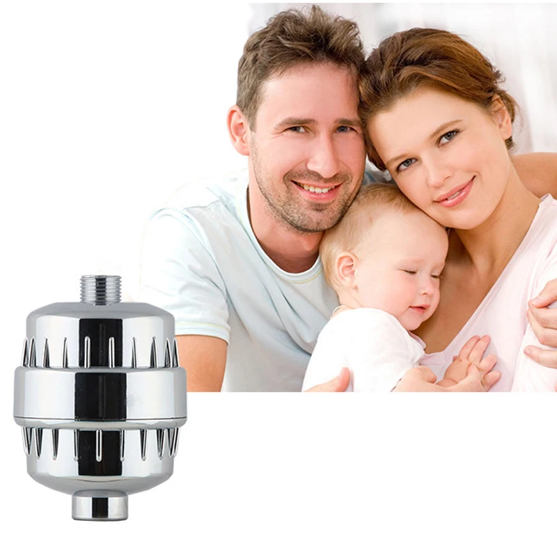 In-line bathroom Shower Filter bathing water filter  purifier water treatment Health softener Chlorine Removal For Kitchen Home (12)