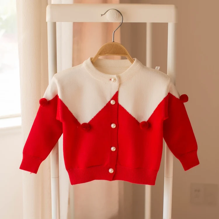 

New 2018 spring children sweater girls spell color cardigan sweater girl baby fashion cute sweater kids baby sweaters