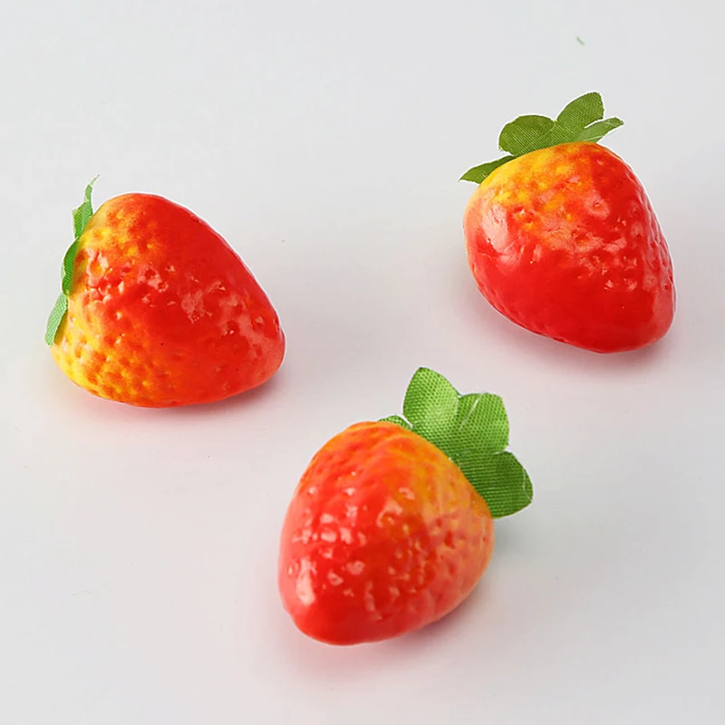 Strawberry Styrofoam Strawberries Ornaments