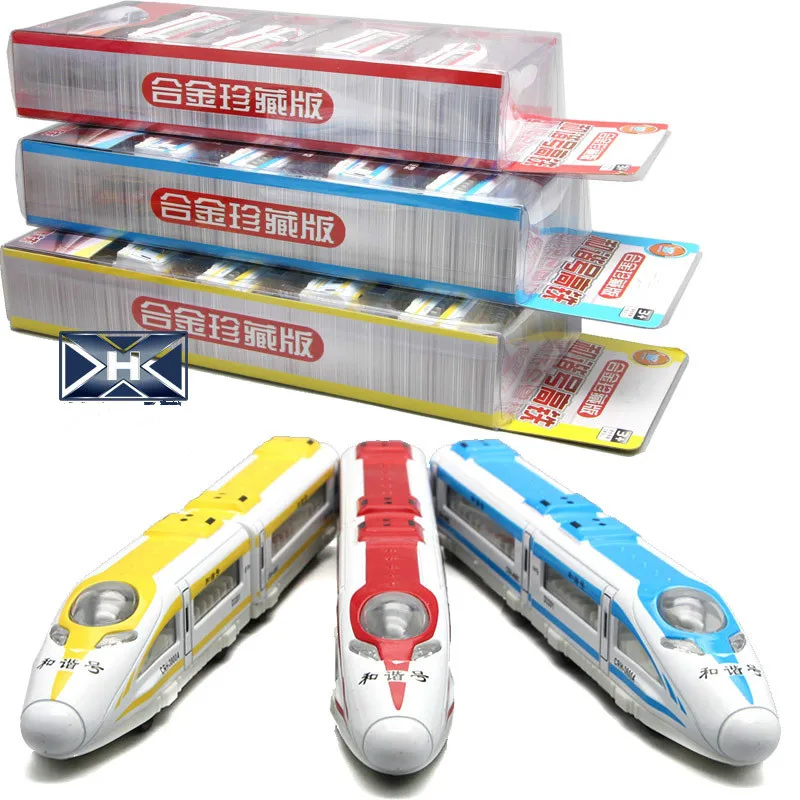 

Alloy Harmony Power Train Highway Railway Model Urban Express Subway Metro Model Magnetic Connection Pull Back Motor Model Set