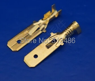 

6.3mm Brass Crimp Terminal Male Spade Connector
