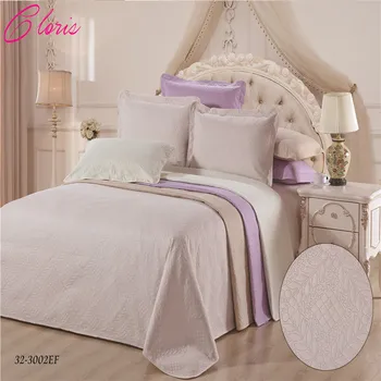 

"CLORIS" Luxurious Bedspread With Pillowcases On Bed Solid Microfiber Fabric Bedding Blanket 230*250CM
