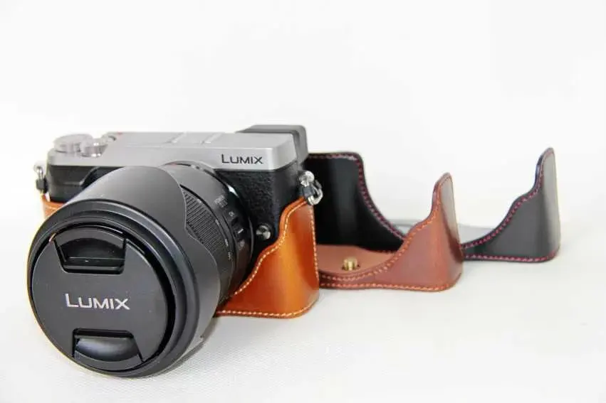 ПУ кожа сумка для камеры Половина Чехол для Panasonic Lumix DMC-GX80 DMC-GX85 GX80 GX85 Половина корпуса камеры набор