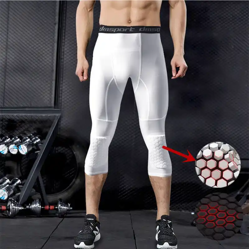 three quarter length gym leggings