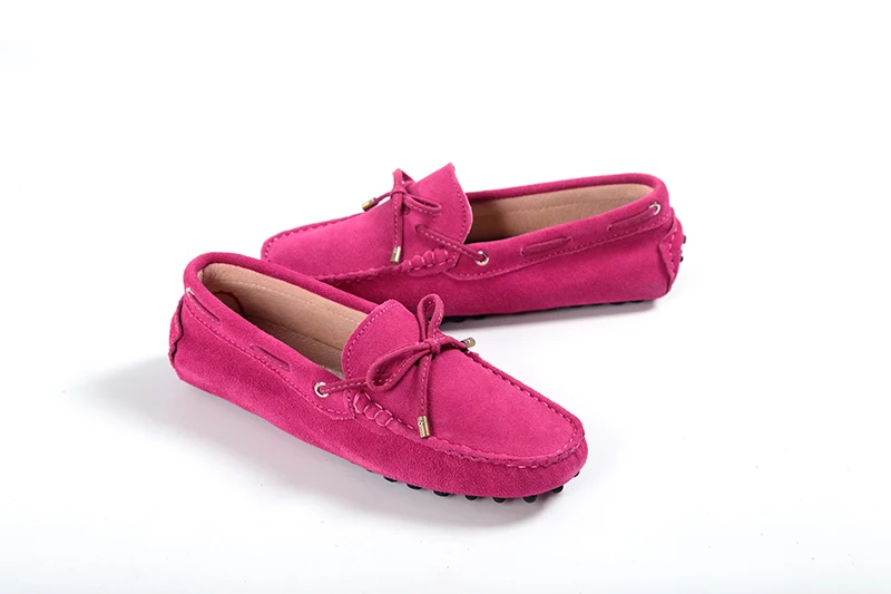 100% Genuine leather Women flats New Brand Handmade Women Casual leather shoes Leather Moccasin Fashion Women Driving Shoes