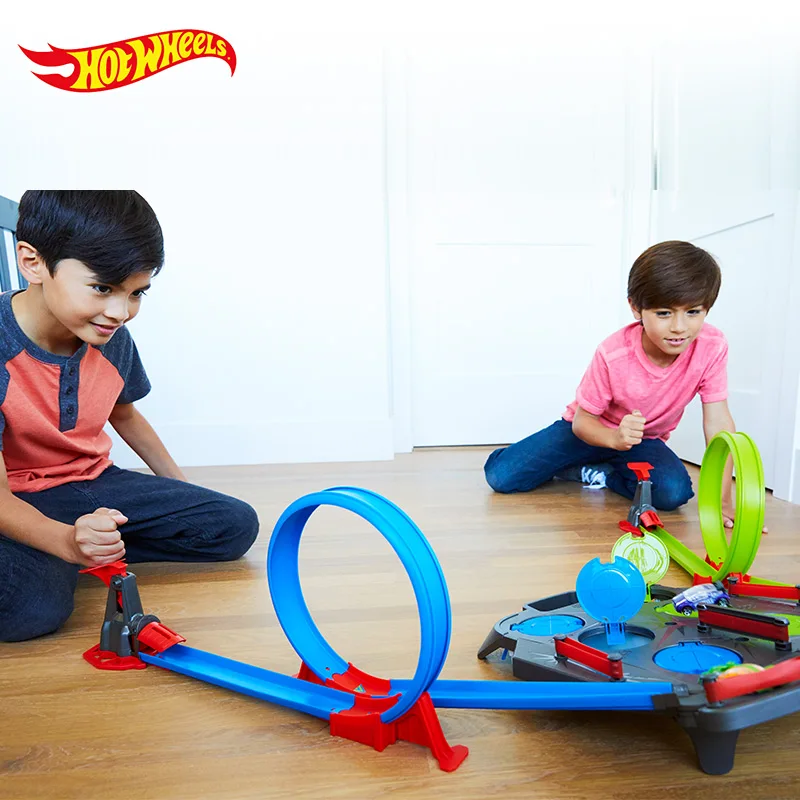 Гоночный трек Hotwheels Raceway двойная спортивная игрушка развивающая машинка с
