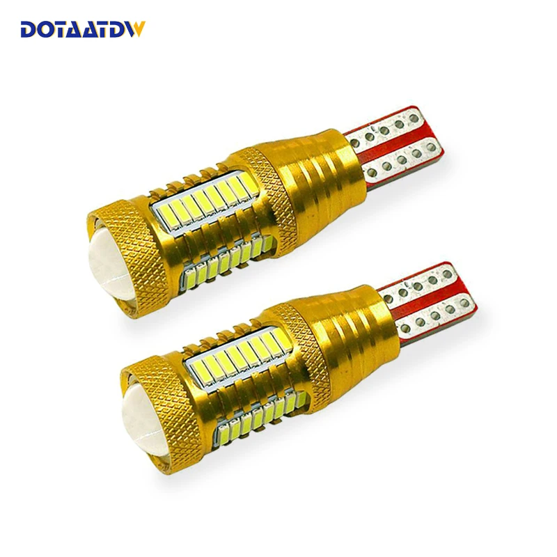 DOTAATDW 2шт супер яркий высокой мощности 912 921 906 T10 T15 W16W светодиодный 4014 SMD для