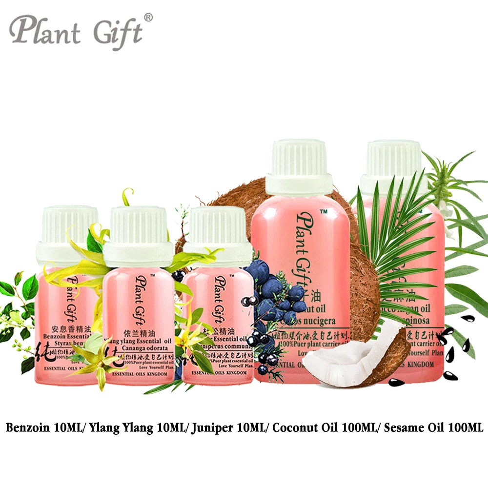 

Free Shopping 100% Pure Plant Essential Oils Benzoin / Ylang Ylang / Juniper / Coconut / Sesame Oil Vietnam Imports Restore