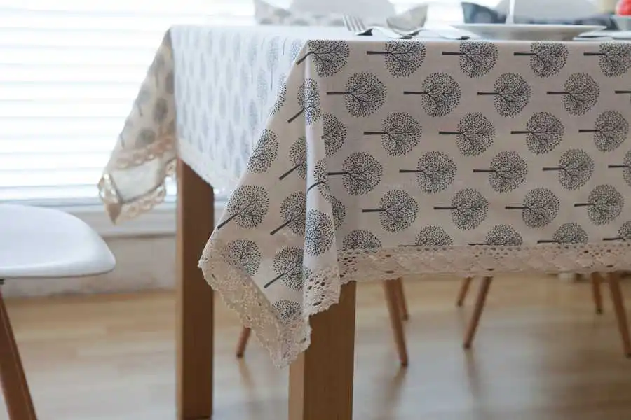 Dining Table Cloth Rectangle Table Linen Table Cover 12
