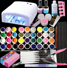BTT 141 Free Shipping New Pro 36W UV GEL White Lamp 36 Color UV Gel Nail