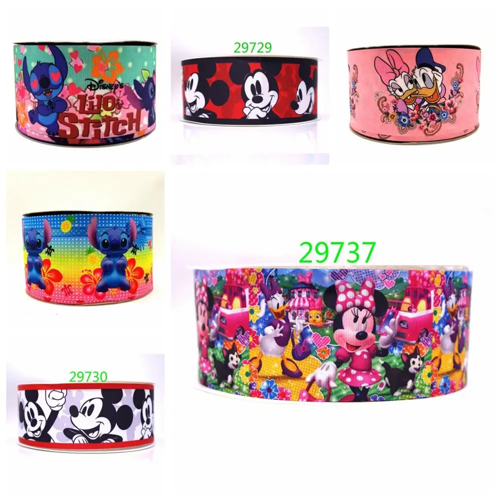 

Free shipping 50 yard cartoon printed grosgrain ribbon 29313