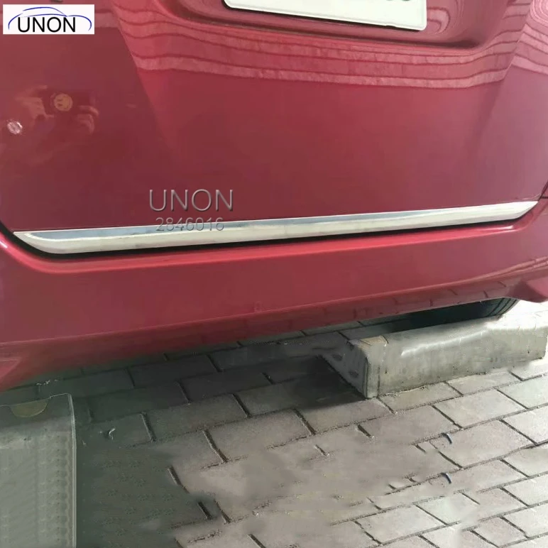 

ABS Rear Trunk Door Cover Tail Gate Trim Back Boot Hatch Garnish Moulding Styling Sticker For Toyota Roomy 2018 2019