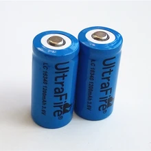 LC 16340 1200mah 3,6 V 3,7 v литий-ионные аккумуляторные батареи с бесплатным зарядным фонариком ego-t батарея