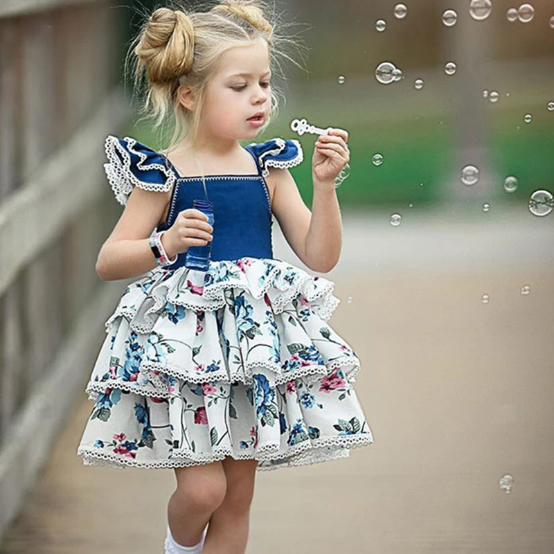 

Pudcoco 2018 Lace Cake Tutu Dress Vintage Baby Girl Clothes 2 Years Birthday Party Dresses Pageant White Dress Infant Clothes 2Y