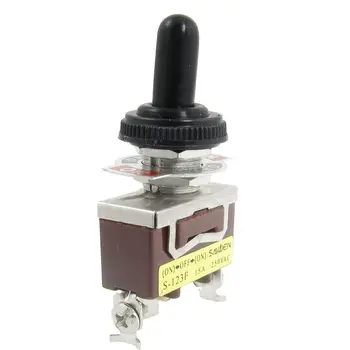 

AC 250V 15A ON/OFF/ON Momentary SPDT Toggle Switch with Waterproof Boot New