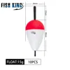 FISH KING Fishing Float Tube 10pcs/lot 15g Foam Float Boias De Esca Flotador Bobber Fishing Light Stick For Fishing Tackle ► Photo 2/6