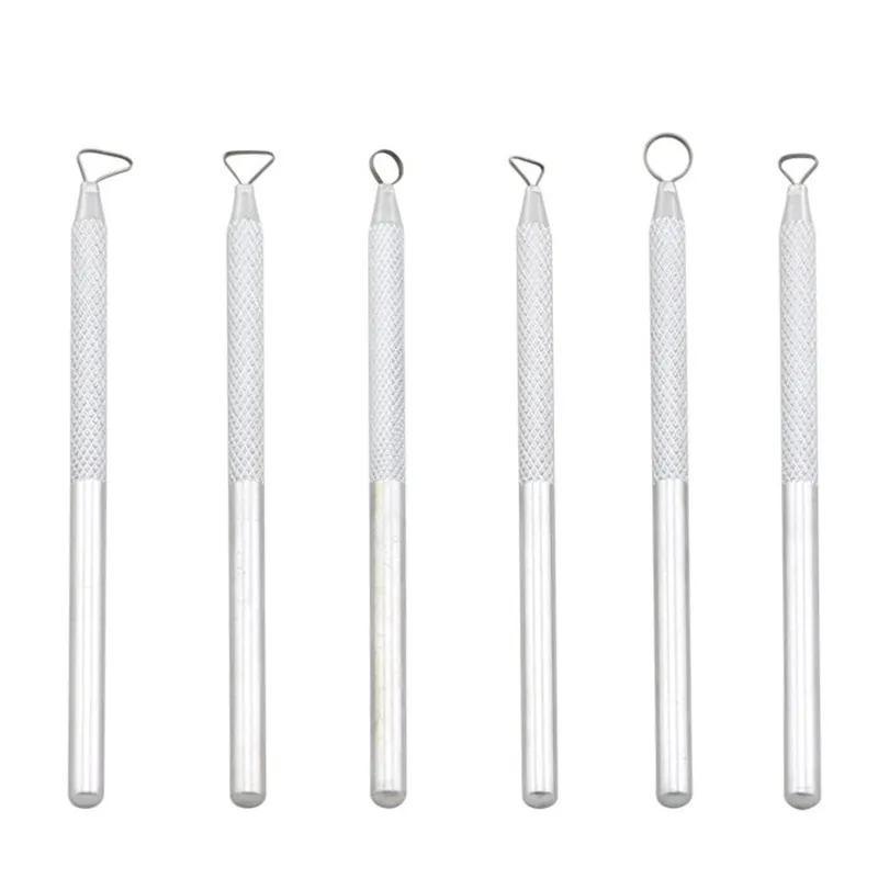 

Pack of 6 Aluminum Pottery Clay Sculpture Ceramic Handled Hand Crafts Tools