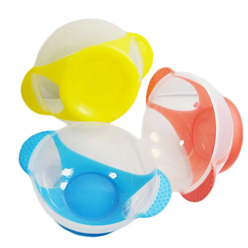 baby sucker bowl Baby Silicone dishes kids feeding training bowl