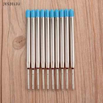 

5PCS/Pack Fine Cross Style Blue and Black Ink 0.5mm Medium Nib Ballpoint Pen Refills Writing Smooth Ballpoint Pen Refills