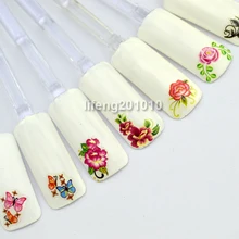 10 листов высокого качества Переводные картинки Украшение для ногтей инструмент для ногтей декоративный цветок бабочка дизайн