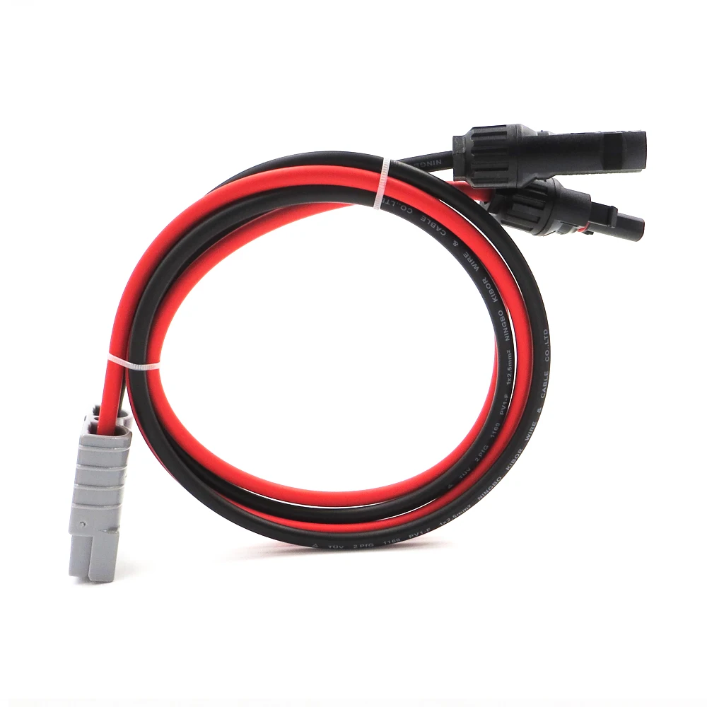 1ft 0,3 м SH50 Plug 50A 600 V расширить кабель солнечной кабеля подключения 2.5mm2 расширением с MC4 разъем