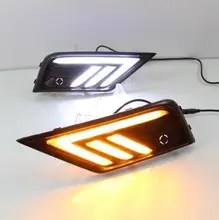 Car Flashing led drl daytime running light For 17-18 years VW Tiguan L Day Lights fog lamp hole cover function Signal light Car Flashing led drl daytime running light For 17-18 years VW Tiguan L Day Lights fog lamp hole cover function Signal light